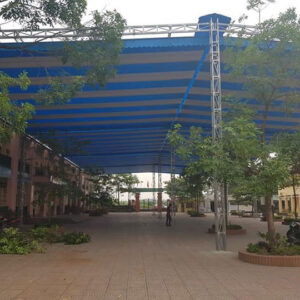 Lắp mái xếp lượn sóng giá rẻ