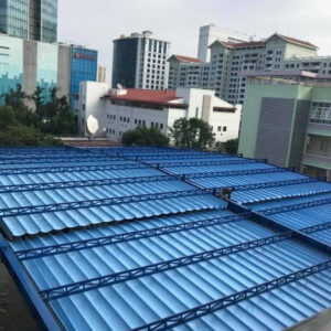 Thi công mái xếp lượn sóng, giá rẻ